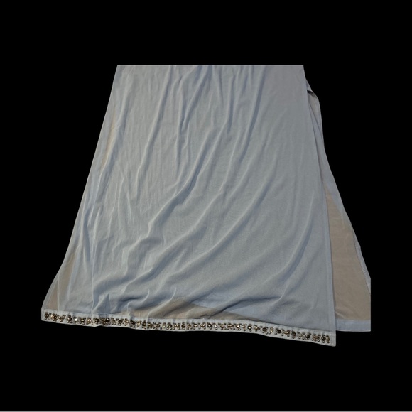 New‎ INC International Concepts Beach Light Blue Beach Dress with beaded accents - Picture 5 of 12